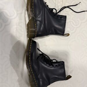 Dr. Martens Black Leather Combat Boots (1460)